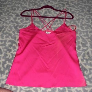 🩷Milly🩷 EUC Silk Criss Cross Cami. Size 10. Beautiful and like new condition!